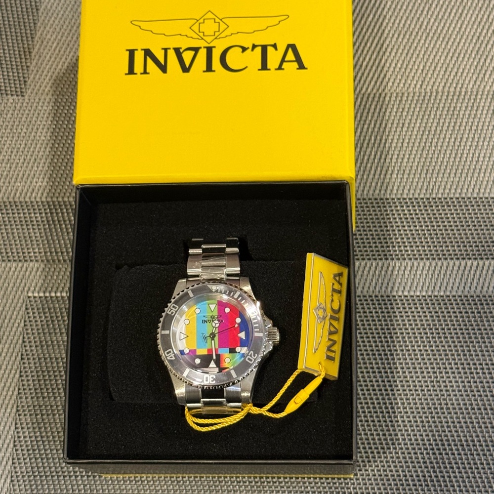 Invicta Pop Art Silver Watch